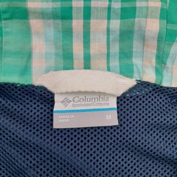 Columbia Jacket Womens Medium Navy PFG Hooded Full Zip Water Repellent Outdoor - Picture 10 of 12